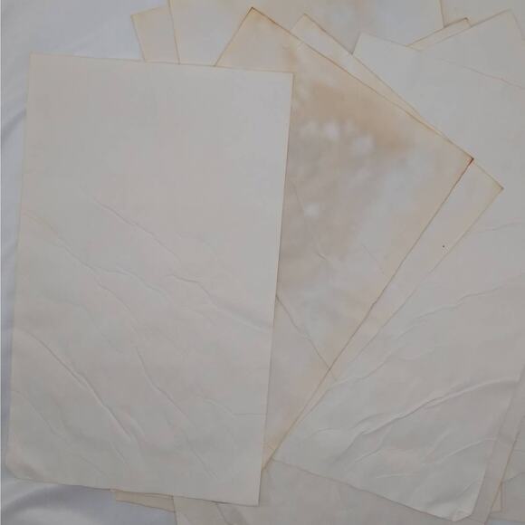 20 Beige Cabbage Dyed 8.5"x14" Papers, Hand Dyed Papers, Junk Journal Supply - Picture 2 of 8